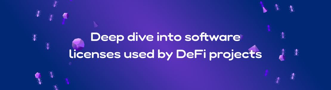 Software licenses for DeFi